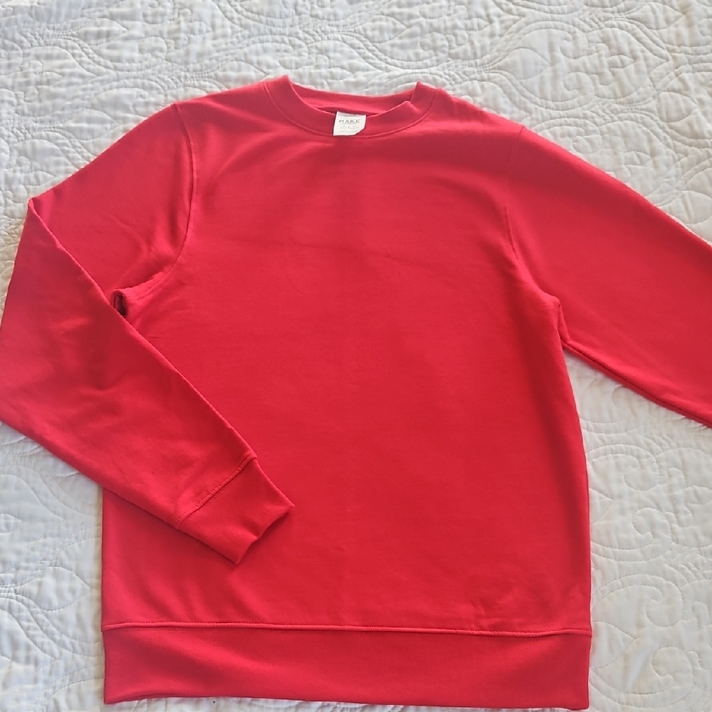 Make Market Vibrant Red Crewneck Sweater